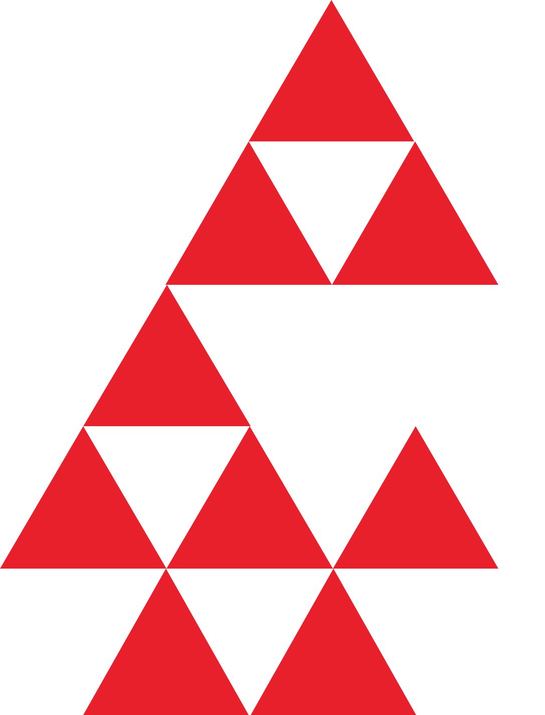 multiple red triangles